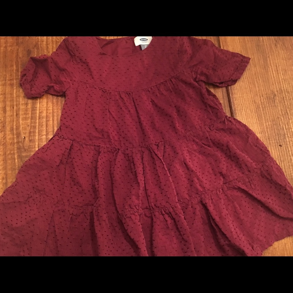 Maroon Old Navy detailed dress